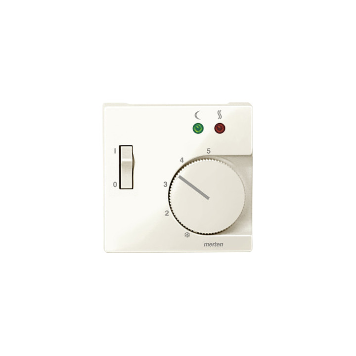 Merten 534944 Zentralpl. f. Fußbodentemperaturr.-Eins. m. Schalter, weiß glänzend, System M