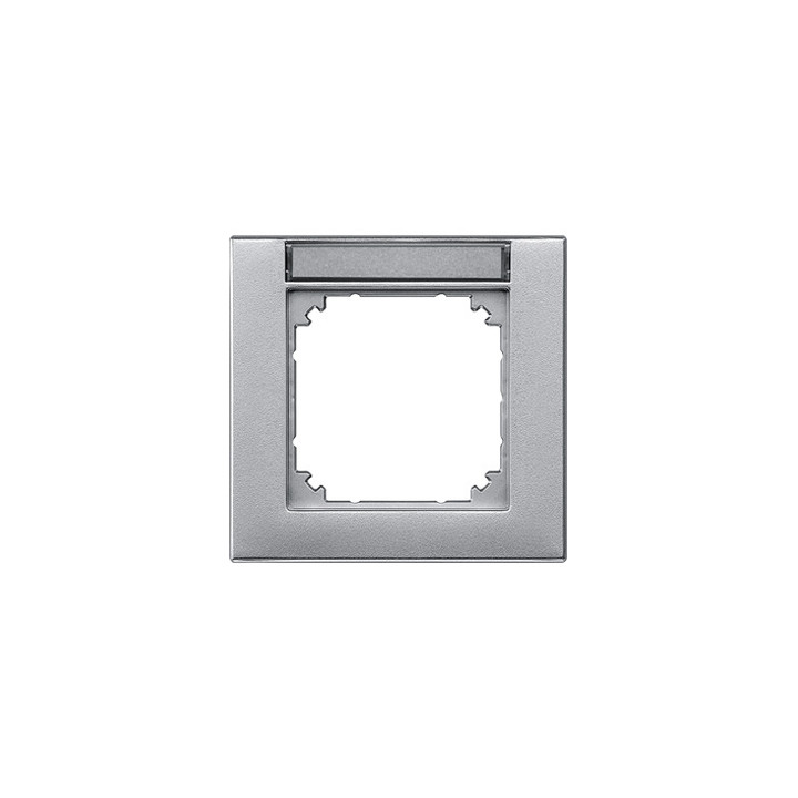 Merten 476160 M-PLAN-Rahmen, 1fach beschriftbar, aluminium