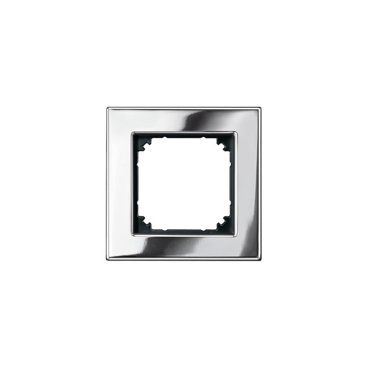 Merten 475139 M-PLAN-Metallrahmen, 1fach, Chrom