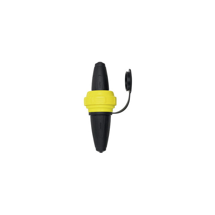 Merten 535451 Gummi-SCHUKO-Steckvorrichtung, schwarz/gelb