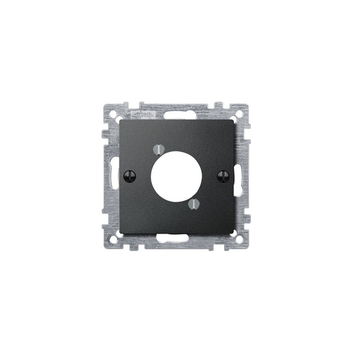Merten 468914 Zentralplatte für Audio-Steckverbinder XLR, anthrazit, System M