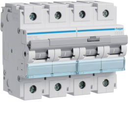 Hager HMD499 Miniature Circuit Breaker 4P D 125A 15kA (6 Modules)
