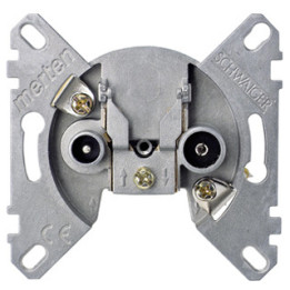 Merten 466098 BK-/Sat-Antennendurchgangsdose, 2fach