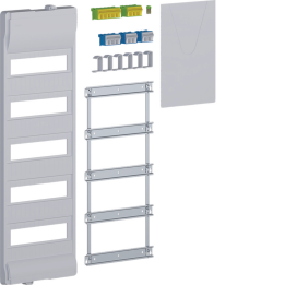 Hager VZ860N Transparent Slotted Door for VF/VS418 Distribution Boards