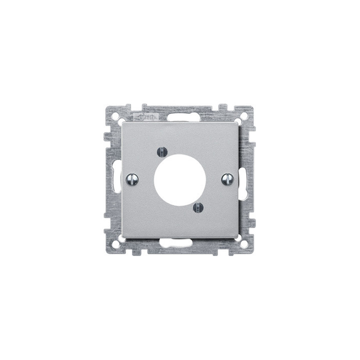 Merten 468960 Zentralplatte für Audio-Steckverbinder XLR, aluminium, System M