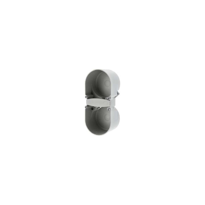 Berker 9191502 Berührungsschutzdose 2fach Berker Integro grau