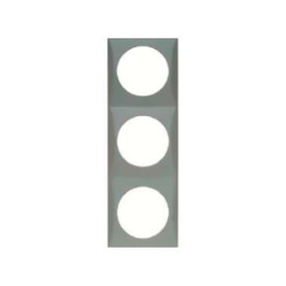 Berker 918192507 Rahmen 3fach Berker Integro grau, glänzend