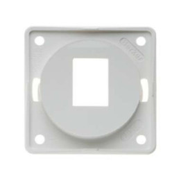 Berker 945572509 Tragplatte für AMP Modular Jacks 1fach Berker Integro polarweiß, glänzend
