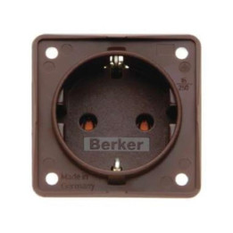 Berker 947782501 SCHUKO-Steckdose Berker Integro braun, matt