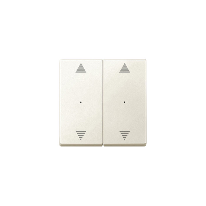 Merten 625844 Wippen für Tastermodul 2fach mit Aufdrucken Pfeile Auf/Ab, weiß, System M