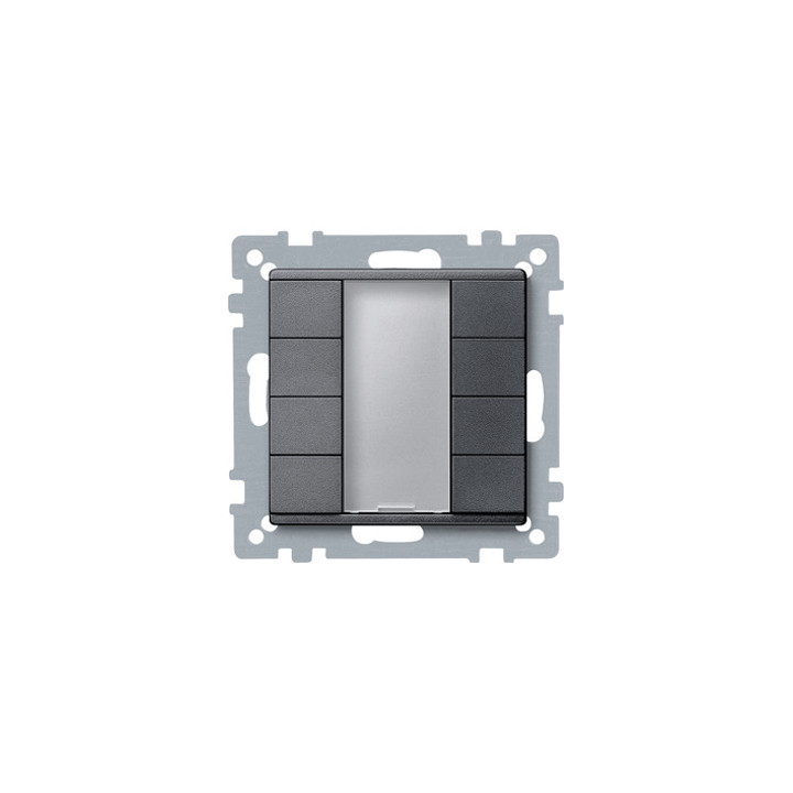 Merten 627814 Taster 4fach plus, anthrazit, System M