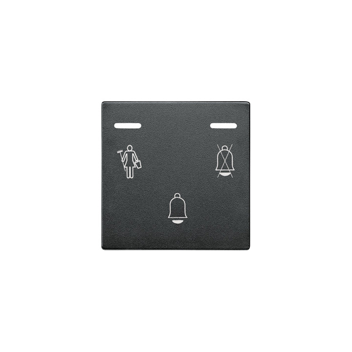 Merten 587614 Klingeltaster mit LED-Anzeigen, anthrazit, System M