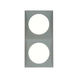 Berker 918262507 Rahmen 2fach Berker Integro grau, glänzend