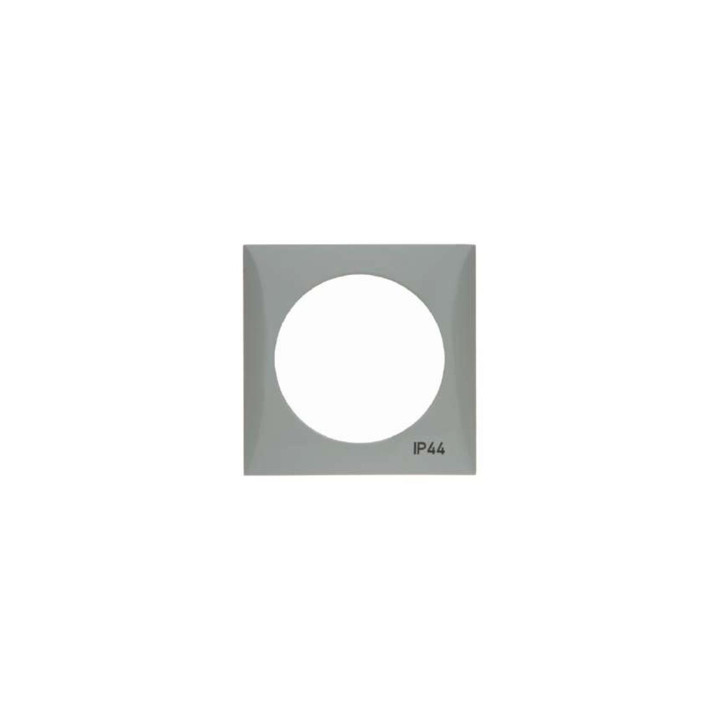 Berker 918272597 Rahmen mit Aufdruck "IP44" Berker Integro grau, glänzend