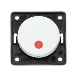 Berker 937522509 Kontroll-Wippschalter mit roter Linse Berker Integro polarweiß, glänzend