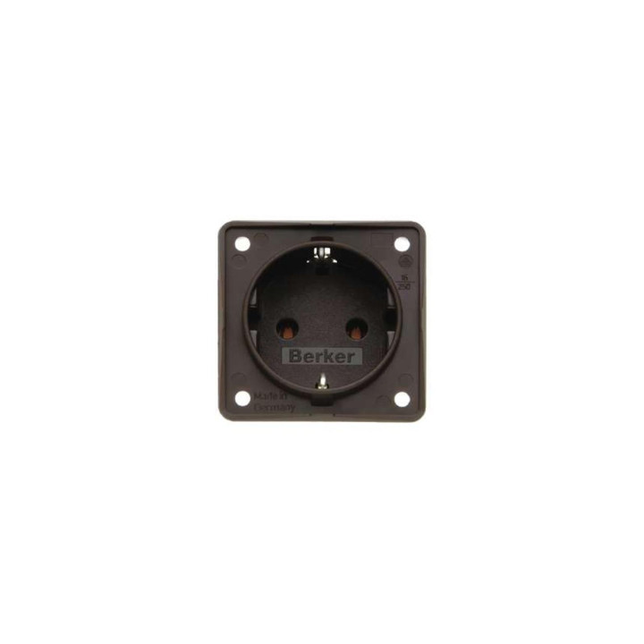 Berker 941852501 SCHUKO-Steckdose mit Schraubklemmen Berker Integro braun, matt