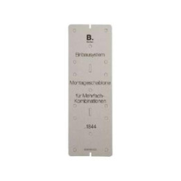 Berker 91844 Montageschablone, Karton Berker Integro grau