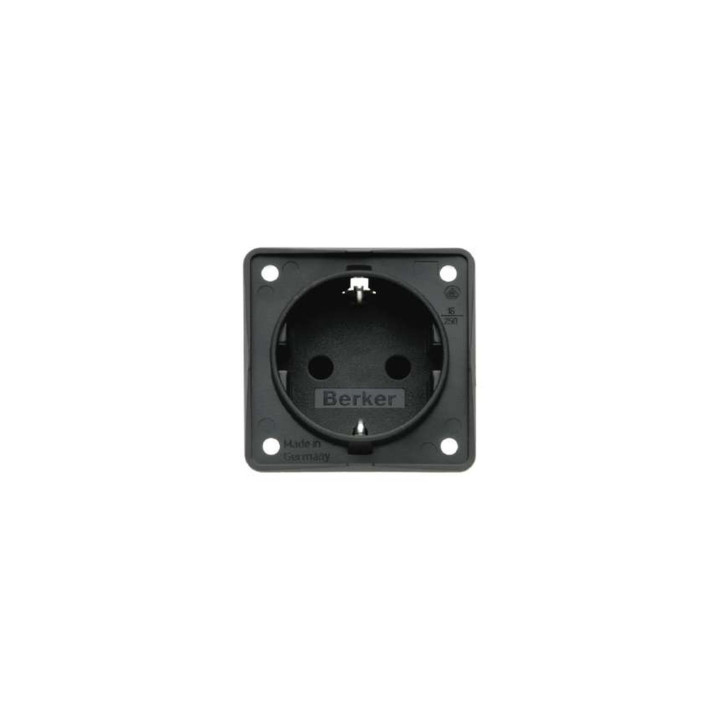 Berker 941952505 SCHUKO-Steckdose mit Schraubklemmen Berker Integro anthrazit, matt