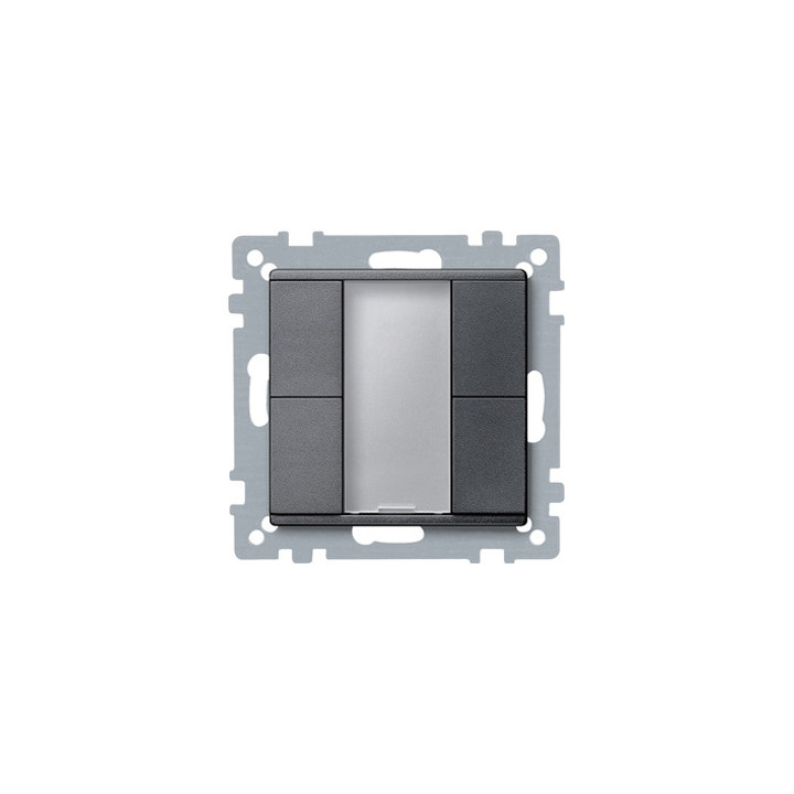 Merten 627614 Taster 2fach plus, anthrazit, System M