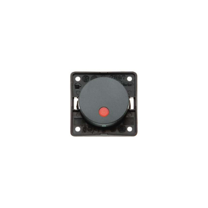 Berker 937522505 Kontroll-Wippschalter mit roter Linse Berker Integro anthrazit, matt