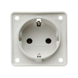 Berker 941852502 SCHUKO-Steckdose mit Schraubklemmen Berker Integro polarweiß, matt