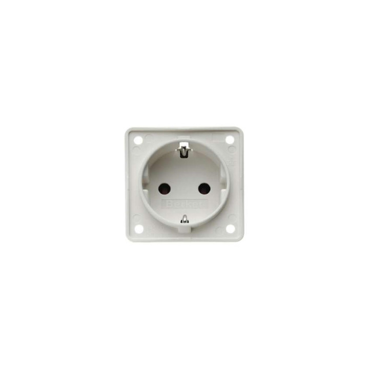 Berker 941852502 SCHUKO-Steckdose mit Schraubklemmen Berker Integro polarweiß, matt