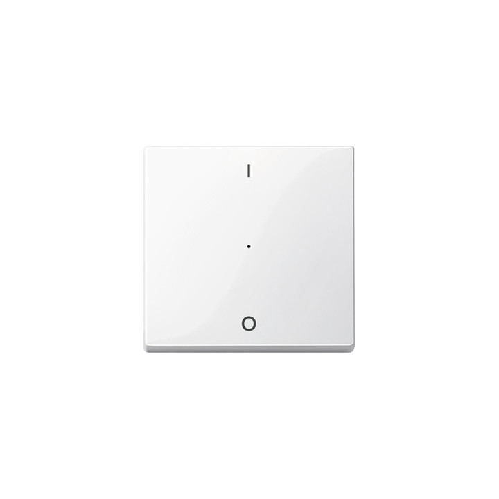 Merten 619319 Wippe für Tastermodul 1fach mit Aufdruck 1/0, polarweiß glänzend, System M