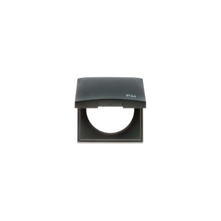 Berker 918282595 Rahmen mit Klappdeckel und Aufdruck "IP44" Berker Integro anthrazit, matt