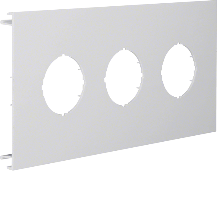 Hager L93037035 Pre-cut Lid 3gang, Light Grey