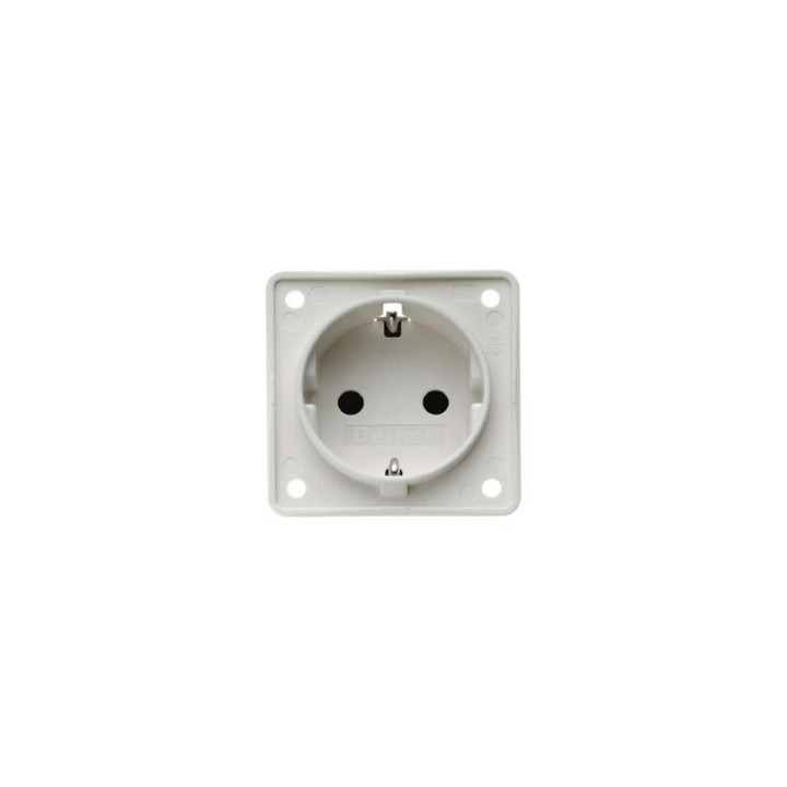 Berker 941952502 SCHUKO-Steckdose mit Schraubklemmen Berker Integro polarweiß, matt