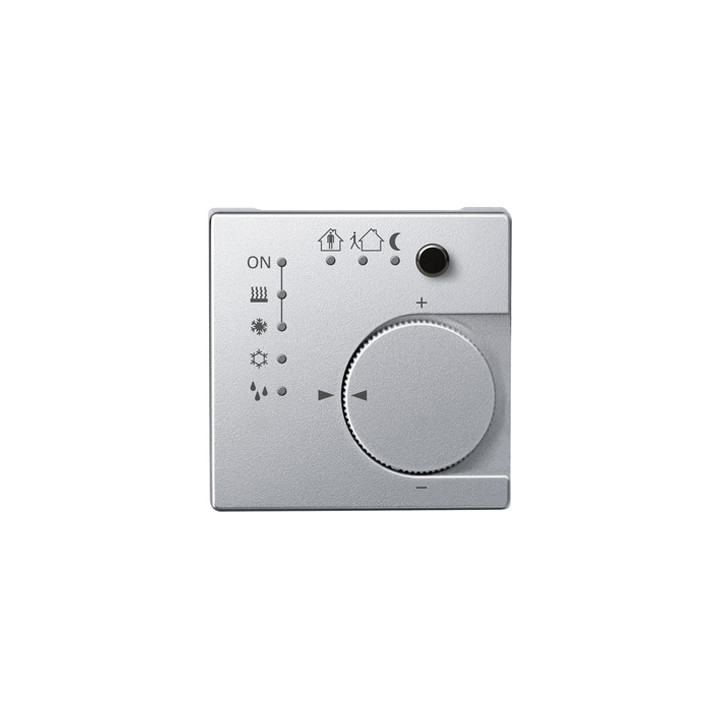 Merten 616860 KNX Raumtemperaturregler UP/PI m. Tasterschnittstelle 4fach, aluminium, System M
