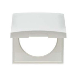 Berker 918282509 Rahmen 1fach mit Klappdeckel Berker Integro polarweiß, glänzend