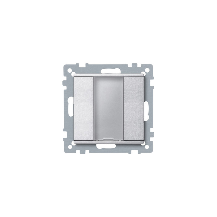 Merten 627560 Taster 1fach plus, aluminium, System M