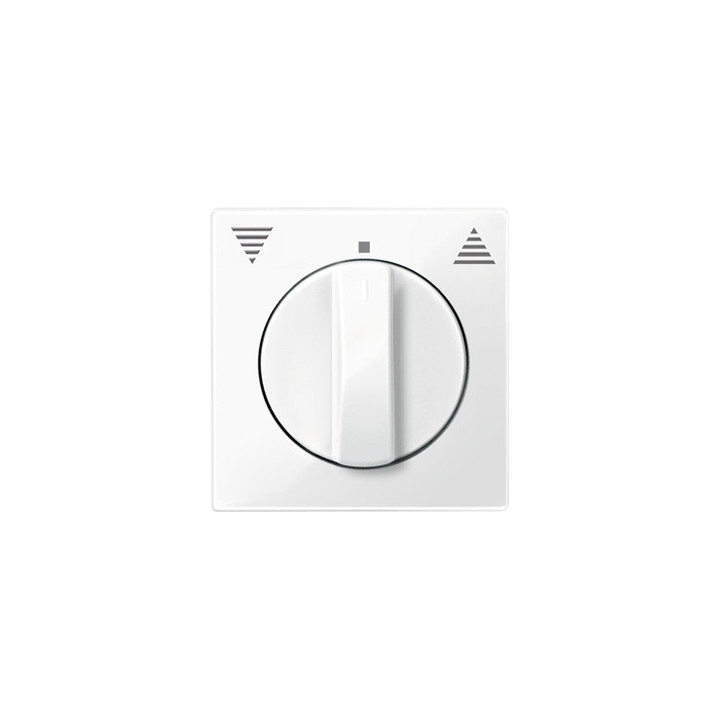 Merten 567119 Zentralplatte f. Rollladen-Tast-Rastschalter-Eins., polarweiß glänzend, System M