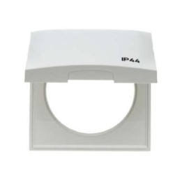 Berker 918282599 Rahmen mit Klappdeckel und Aufdruck "IP44" Berker Integro polarweiß, glänzend