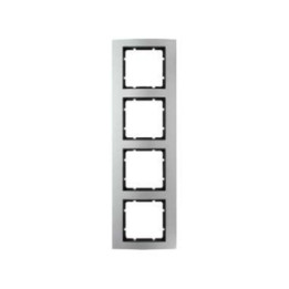 Berker 10143004 Rahmen Berker B.3 Alu/anthrazit 4fach