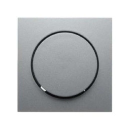 Berker 11371404 Zentralstück mit Regulierknopf für Drehdimmer Berker B.1/B.7 Glas alu, matt