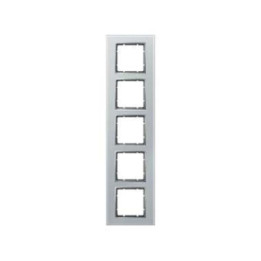 Berker 10156414 Glasrahmen Berker B.7 Glas alu 5fach