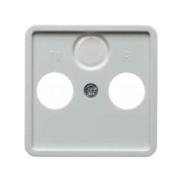Berker 120009 Zentralstück für Antennen-Steckdose 2- und 3Loch Modul 2 polarweiß, glänzend