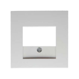 Berker 10338919 Zentralstück für TAE-Steckdose Berker S.1/B.3/B.7 Glas polarweiß, glänzend