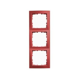 Berker 10138962 Rahmen Berker S.1 rot, glänzend 3fach