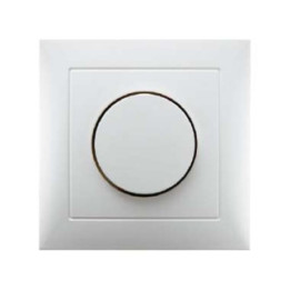 Berker 11308989 Abdeckplatte mit Regulierknopf für Drehdimmer Berker S.1 polarweiß, glänzend