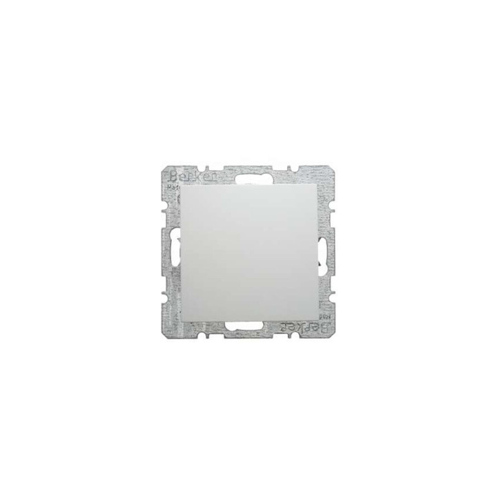 Berker 10098989 Blindverschluss mit Zentralstück Berker S.1/B.3/B.7 Glas polarweiß, glänzend