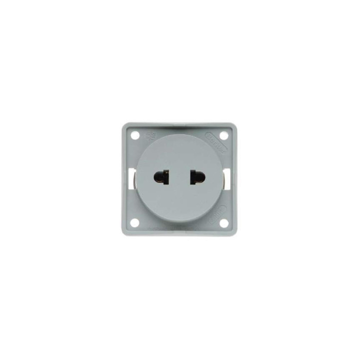 Berker 962572506 Steckdose mit Schraubklemmen ohne Schutzkontakt "Euro-Amerikanischer Standard" Berker Integro