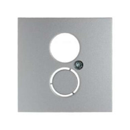 Berker 11961404 Zentralstück für Lautsprecher-Steckdose Berker B.1/B.7 Glas alu, matt