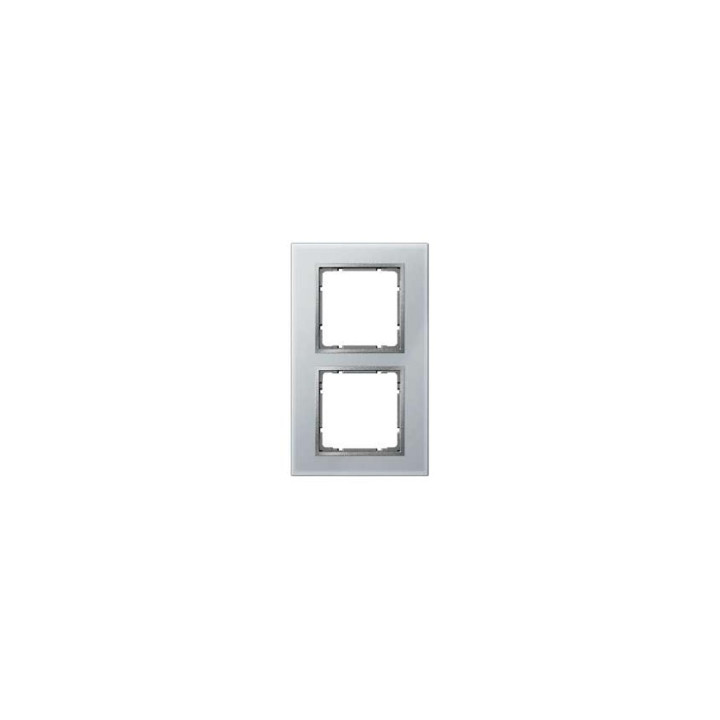 Berker 10126414 Glasrahmen Berker B.7 Glas alu 2fach