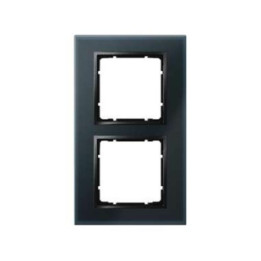 Berker 10126616 Glasrahmen Berker B.7 Glas schwarz 2fach