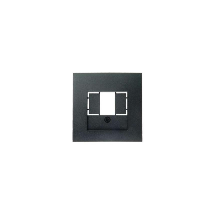 Berker 10331606 Zentralstück für TAE-Steckdose Berker B.1/B.3/B.7 Glas anthrazit, matt