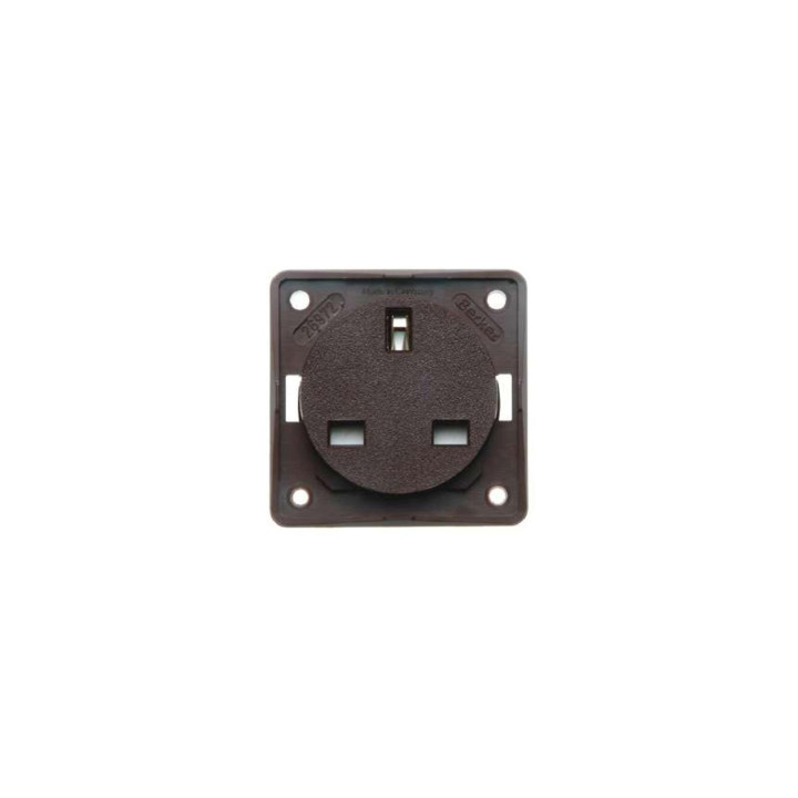Berker 962622501 Steckdose mit Schraubklemmen mit Schutzkontakt "British Standard" Berker Integro braun, matt