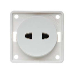 Berker 962572502 Steckdose mit Schraubklemmen ohne Schutzkontakt "Euro-Amerikanischer Standard" Berker Integro